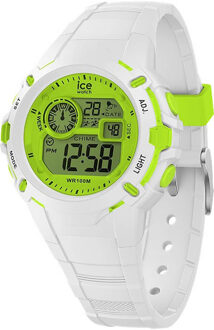 Ice-Watch Ice Watch Ice Digit Explorer - White Lime Dames Horloge Wit 024004 - One Size