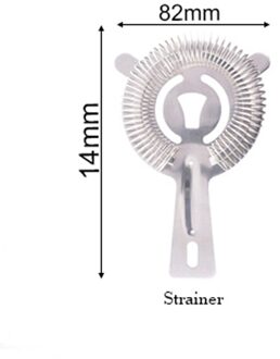 Ice Zeef Filter Bar Zeven Cocktail Zeef Gepolijst Roestvrij Staal Wijn Barman Tool Strainer 3