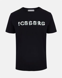 Iceberg 3d logo big branding Zwart - XXL