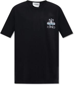 Iceberg Bedrukt T-shirt Iceberg , Black , Heren - L,S