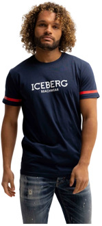 Iceberg Milano T-Shirt Heren Donkerblauw Iceberg , Blue , Heren - M,S