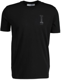 Iceberg Stijlvolle T-Shirt Iceberg , Black , Heren - 2Xl,M