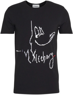 Iceberg T-shirt Daffy 3D Print Black Iceberg , Black , Heren - Xl,L