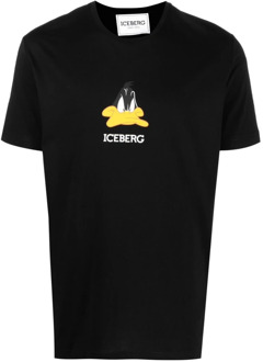 Iceberg T-shirts and Polos Black Iceberg , Black , Heren - 2Xl,M