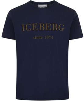 Iceberg T-shirts Blauw - L