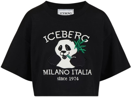 Iceberg T-Shirts Iceberg , Black , Dames - M,S