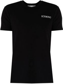 Iceberg T-Shirts Iceberg , Black , Heren - Xl,L,M