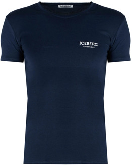 Iceberg T-Shirts Iceberg , Blue , Heren - 2Xl,Xl,L,M,S