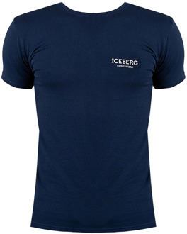 Iceberg T-Shirts Iceberg , Blue , Heren - 2Xl,Xl,M,S