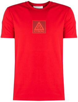 Iceberg T-Shirts Iceberg , Red , Heren - Xl,L,M