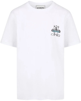 Iceberg T-Shirts Iceberg , White , Heren - 2Xl,Xl,L,M,S,4Xl,3Xl