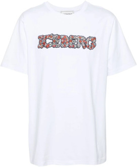 Iceberg T-Shirts Iceberg , White , Heren - Xl,L