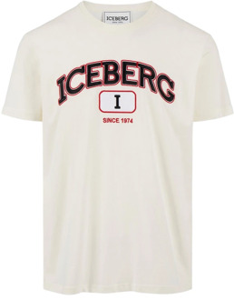 Iceberg T-Shirts Iceberg , White , Heren - XL