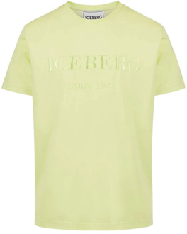 Iceberg T-Shirts Iceberg , Yellow , Heren - 2Xl,L,M