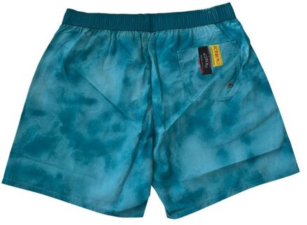 Iceberg Tiedye zwemshorts met label Marineblauw
