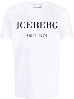Iceberg Witte T-Shirt - XS Iceberg , White , Heren - Xl,L,M,S