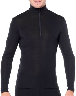 Icebreaker 175 Everyday LS Half Zip Heren Thermoshirt - Black - XXL