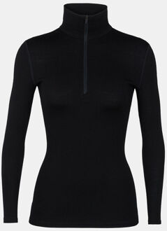 Icebreaker 260 Tech LS Half Zip Dames Zwart - S