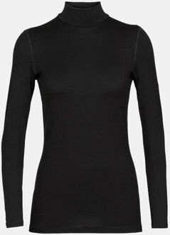 Icebreaker 260 Tech LS Turtleneck Dames Zwart - M