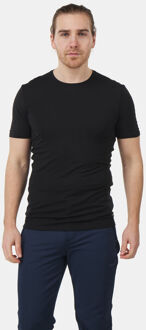 Icebreaker Anatomica Crew Top T-shirt Heren, black/monsoon Maat L