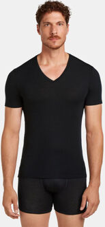 Icebreaker Anatomica Short Sleeve V Ondershirt Zwart - M