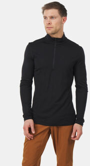 Icebreaker BF 200 Oasis Half Zip - Heren - Thermoshirt - Zwart