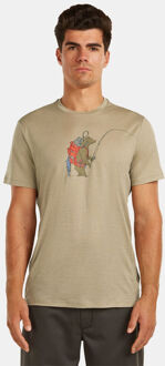 Icebreaker Merino 150 Tech Lite Bear Catch Tee Grijs - XL