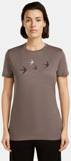 Icebreaker Merino 150 Tech Lite Bird Transit Tee Bruin - XL