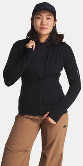 Icebreaker Merino 260 Quantum IV Zip Fleecevest Dames Zwart - S