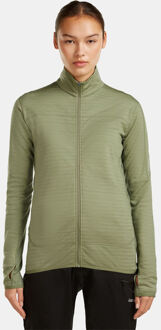 Icebreaker Merino 300 Realfleec Descender Fleecevest Dames Groen - XS