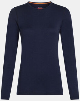 Icebreaker Tech Crewe Longsleeve - Dames - navy - maat M