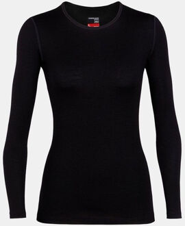 Icebreaker Womens 260 Tech Ls Crew - Black Medium