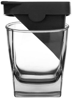 Iced Whisky Glas Wodka Wijn Geesten Glas Cup Iceberg Met Silicone Ice Mold tweedelige