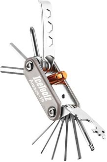 Icetoolz multitool Amaze 12 x 6 x 4 cm staal zilver 19-delig