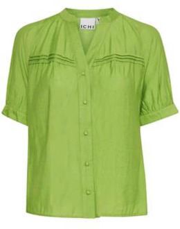 ICHI Groene Ihquilla Shirt Ichi , Green , Dames - Xl,L,M,S