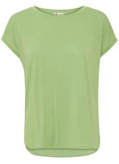 ICHI Ihlike SS4 Groene Thee T-Shirt Ichi , Green , Dames - L,M,S,Xs