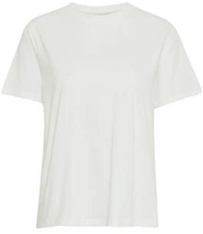 ICHI Losse Cloud Dancer T-shirts Ichi , White , Dames - 2Xl,Xl,L