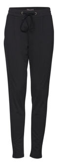 ICHI slim fit broek zwart