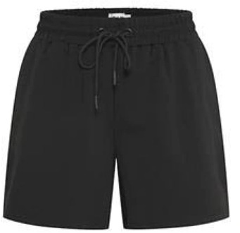 ICHI Trendy Zwarte Shorts Ichi , Black , Dames - 2Xl,Xl,L,M,S,Xs