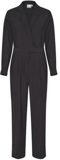 ICHI Zwart Jumpsuit Viscose Polyester China Gemaakt Ichi , Black , Dames - L,M,S,Xs