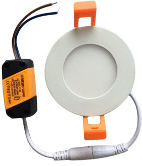 Icoco 3W Ultradunne Dimbare Led Verzonken Plafond Panel Down Lamp Warm/Koel Licht