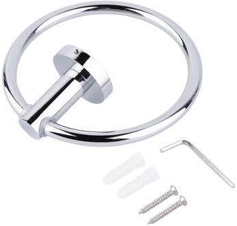Icoco Rvs Ronde Handdoek Ringen Wall Gemonteerde Handdoek Ring Handig Handdoek Houder Hanger Opknoping Badkamer Opslag Houder