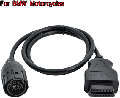 ICOM D Cable for BMW Motorcycles Motorbike Diagnostic Cable 10 Pin to OBD 16 pin Adapter