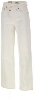 Icon Denim Witte Jeans Agolde , White , Dames - W25,W24,W26,W27