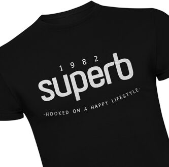 ICON TEE heren t-shirt met korte mouwen en ronde hals - maat Zwart