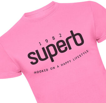 ICON TEE heren t-shirt met korte mouwen en ronde hals Roze - 2XL