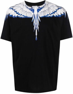 Icon wings regular t-shirt white Zwart - XXL