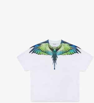 Icon wings t-shirt light green Wit - XXL
