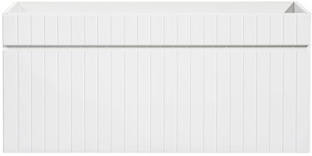 Iconic White FSC onderkast met ribbelfront 100cm wit mat