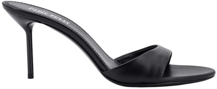Iconische leren sandalen met stilettohak Paris Texas , Black , Dames - 38 1/2 Eu,39 Eu,37 Eu,38 EU